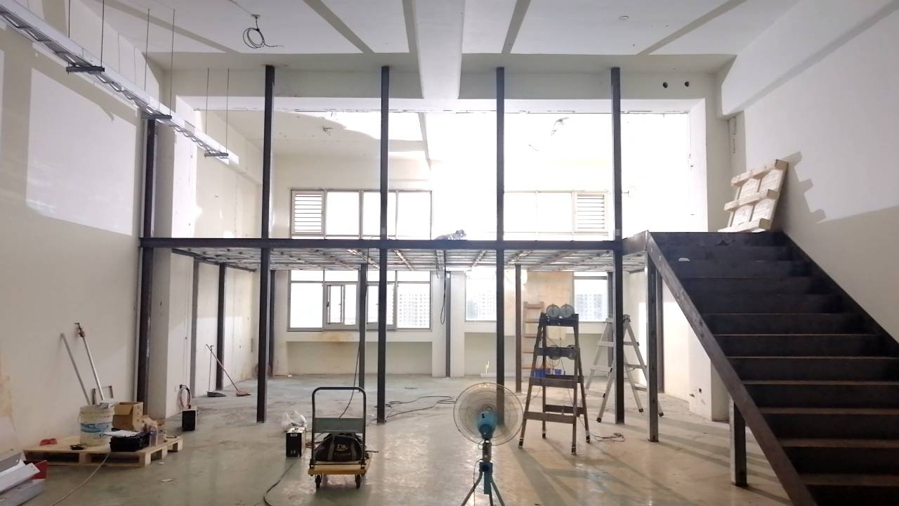 新北鋼構夾層結構施作